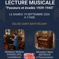 Lecture musicale (harmonium et voix)